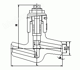 H61Y對焊高壓止回閥結(jié)構(gòu)尺寸