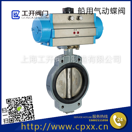 GB3036-94 船用中心型氣動(dòng)式蝶閥Q型